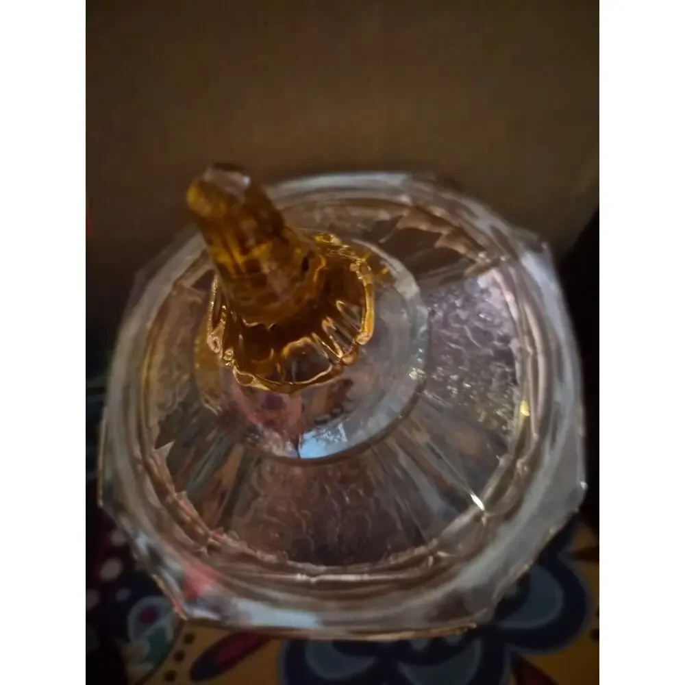 Anchor Hocking Pink Depression Glass Candy Dish Open Rose Mayfair Pattern W/ Lid